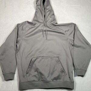 Eastbay Classic Athletic Sports Gym Hoodie Silver GrayPullover Men's XL